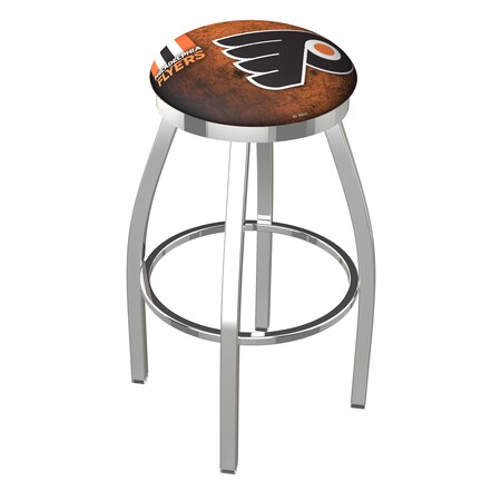 L8C2C Philadelphia Flyers 25 Swivel Counter Stool With Chrome Finish